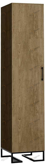 1688 Шкаф одностворчатый Loft 60 см Дуб Табак R-HOME 4009292h_Табак