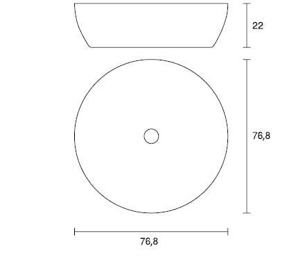 Полиэтилен круглый низкий журнальный столик SIT Sun ARCH-00117139 - Вид №9