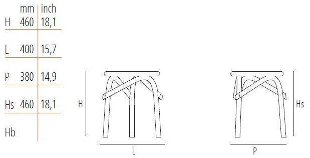 Wiener GTV Design Низкий деревянный табурет sun-id-1378989 - Вид №8