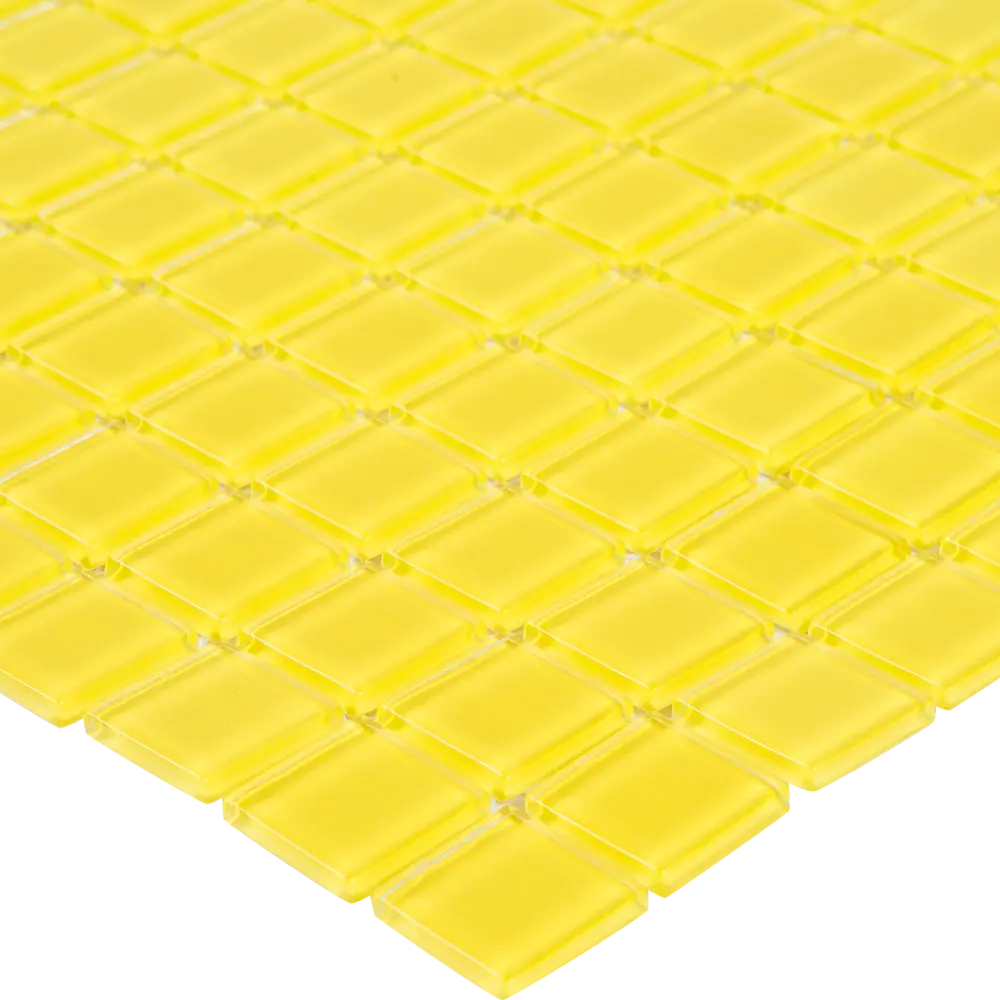 Мозаика стеклянная глянцевая, желтая, 300х300х4 мм Santreyd STLM-2137470 - Вид №1