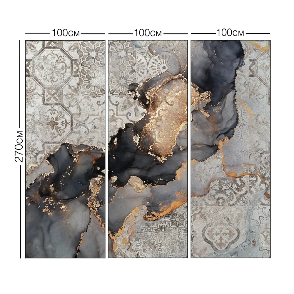 Фотообои Изысканный мрамор флизелиновые, 300x270 см, L13-193 FBRUSH 3D FLIZART STLM-2177884 - Вид №2