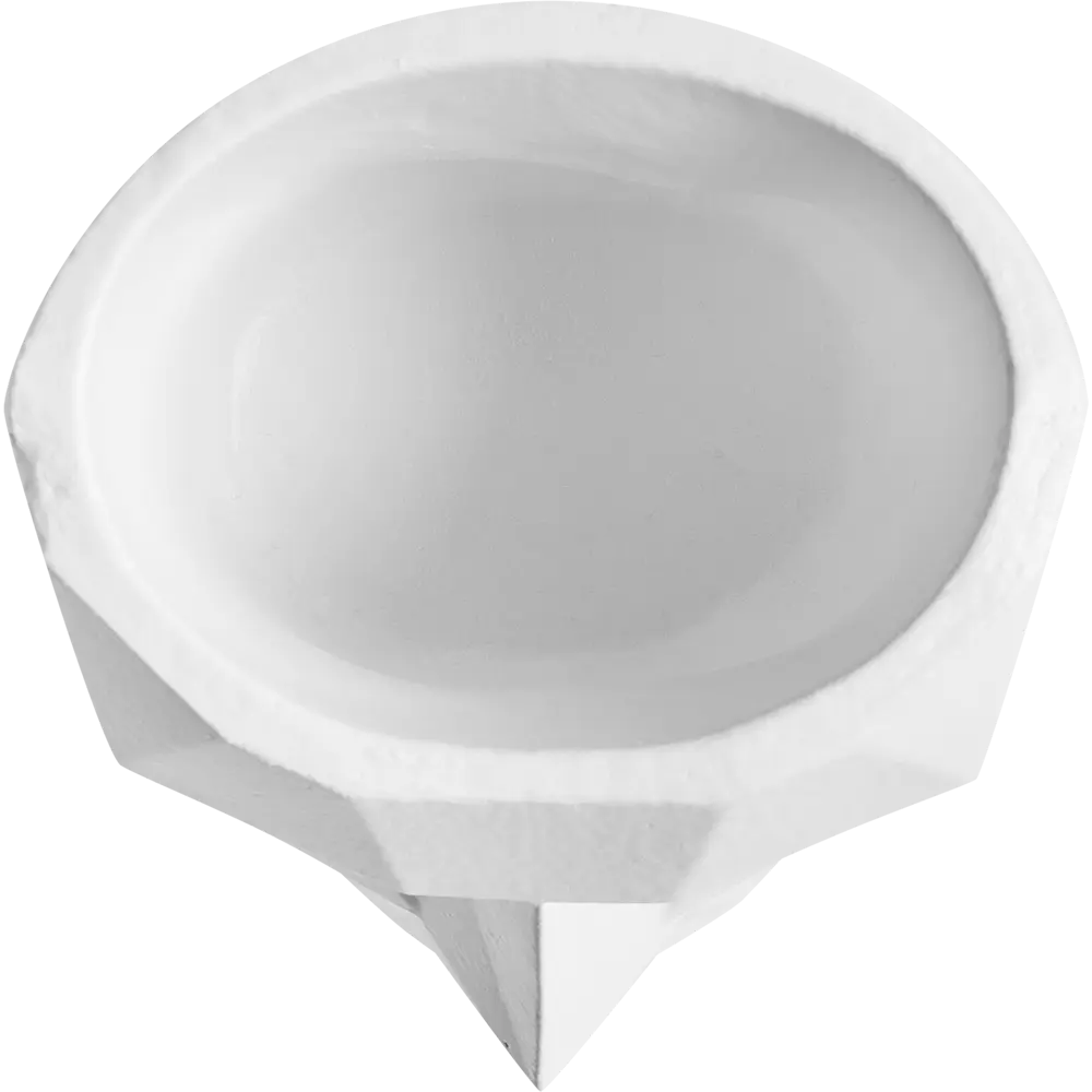 Ваза для цветов Голова граненая гипс белый Santreyd STLM-2103457 - Вид №3