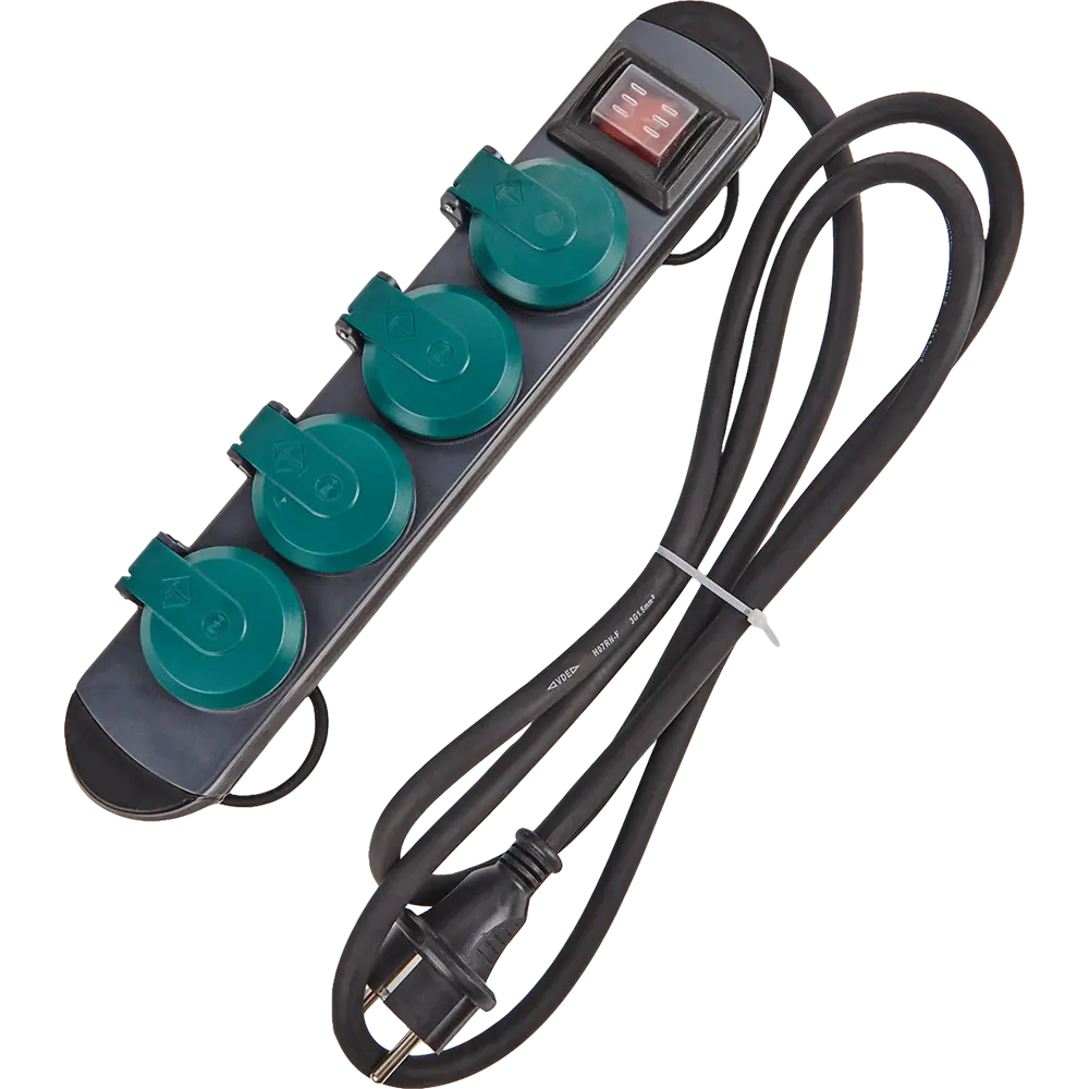 Удлинитель Electraline с 4 розетками и защитой IP44 84710888 STLM-0053971
