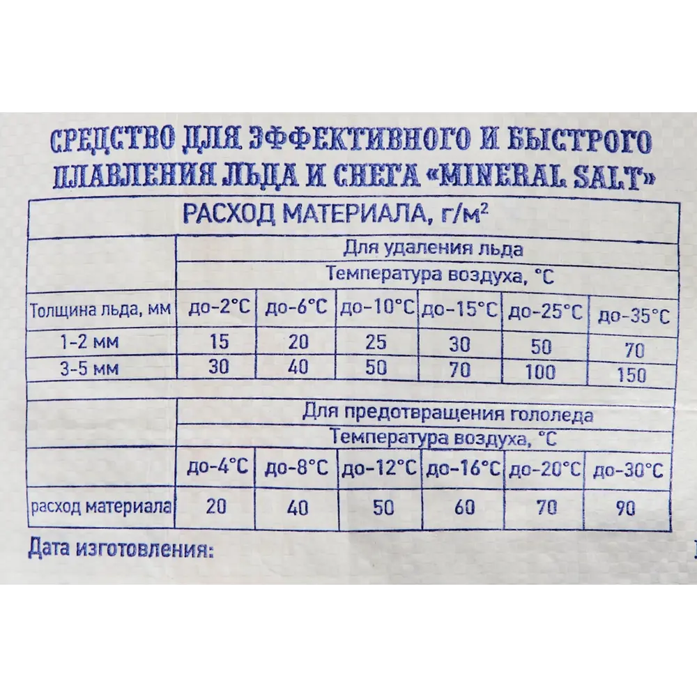 Средство для плавления льда Минеральная соль 10 кг Santreyd STLM-2206460 - Вид №2