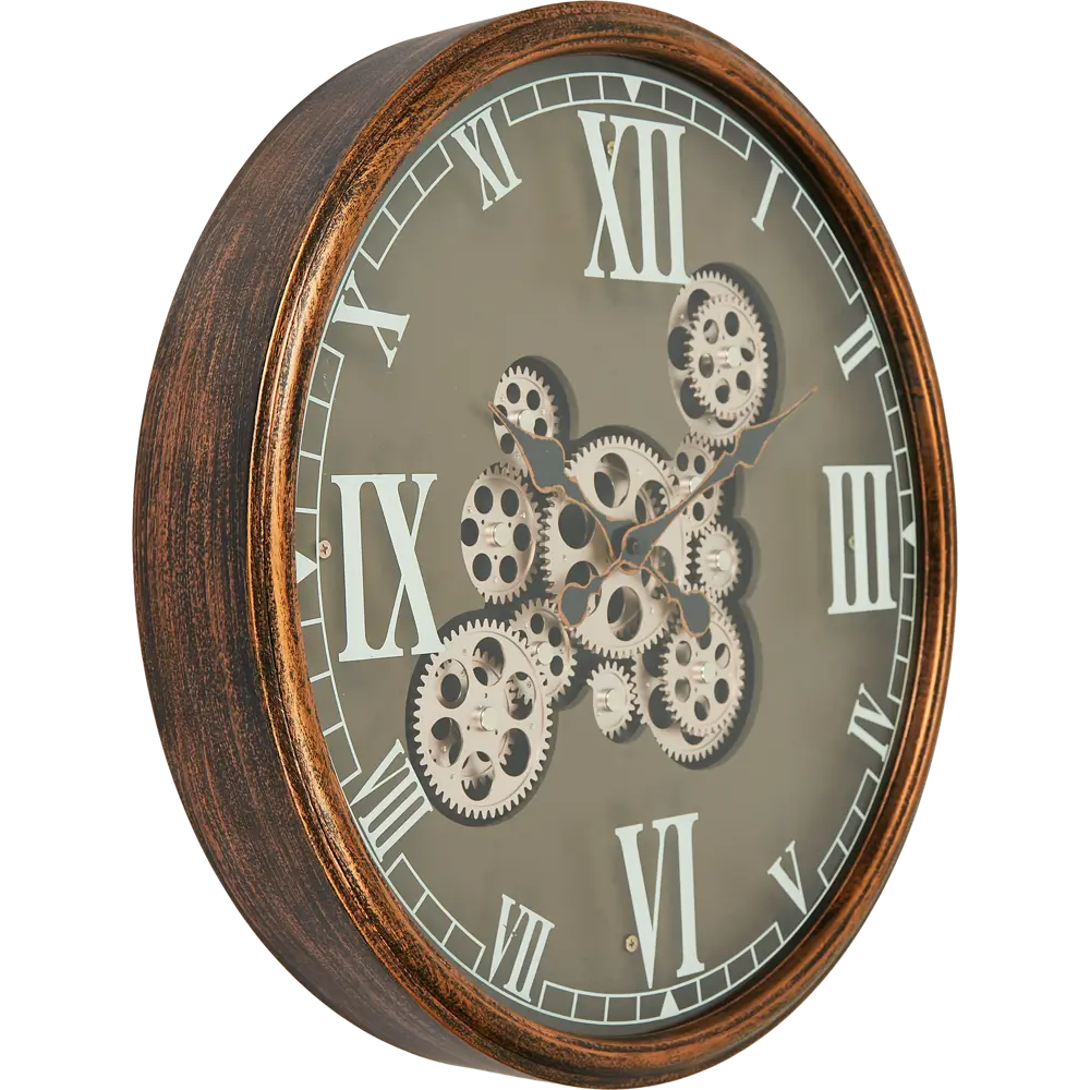 Часы настенные Dream River Шестеренки GH61293 круглые МДФ цвет коричневый бесшумные ø44 Осень STLM-2164932 - Вид №2