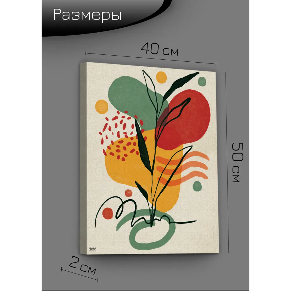 Картина на холсте Ботаника мин 3 40x50 см FBRUSH STLM-2095571 - Вид №8