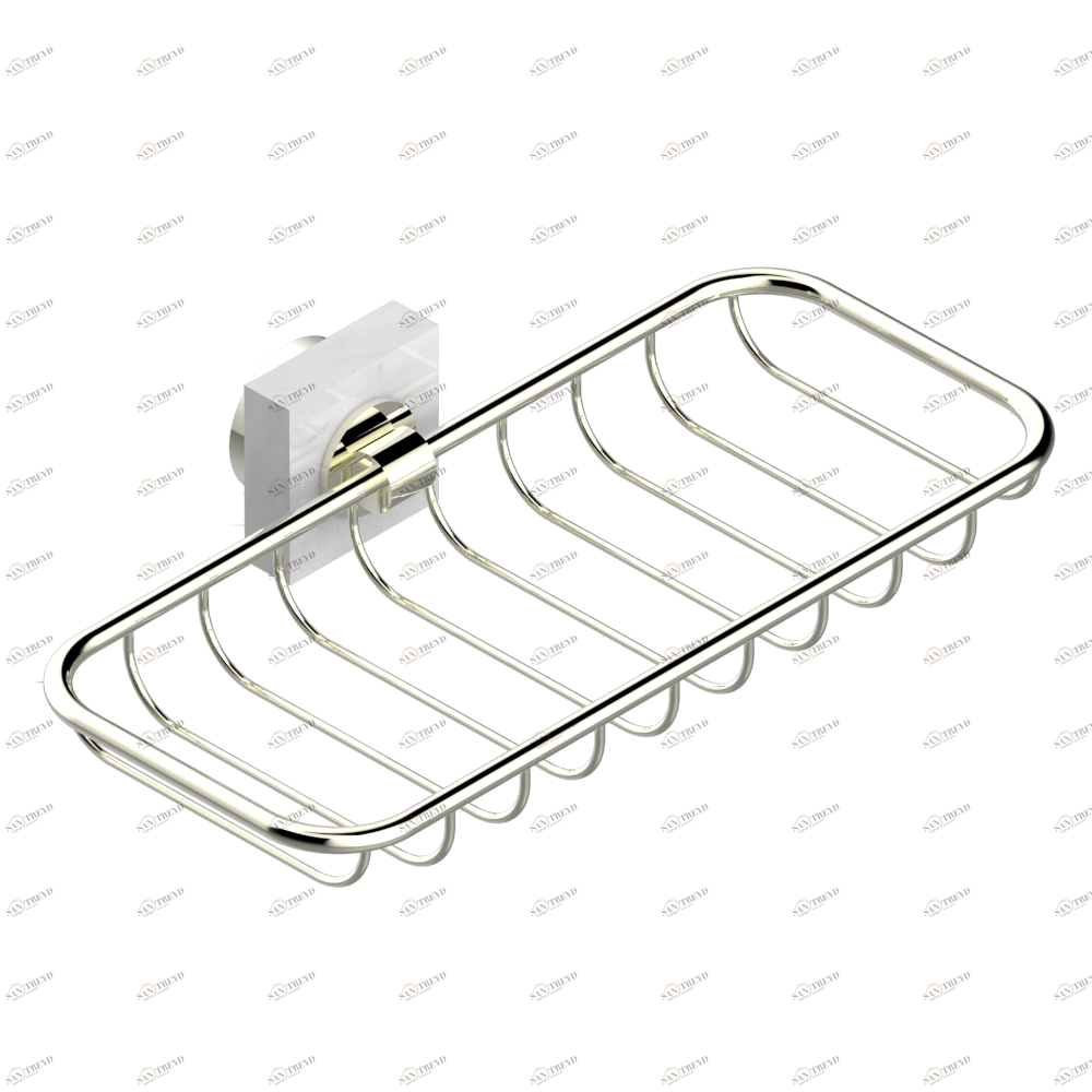 G3W-620A Мыльница-сетка Thg-paris Montaigne marbre blanc Vénus с рукоятками Никель G3W-620A CAT.B