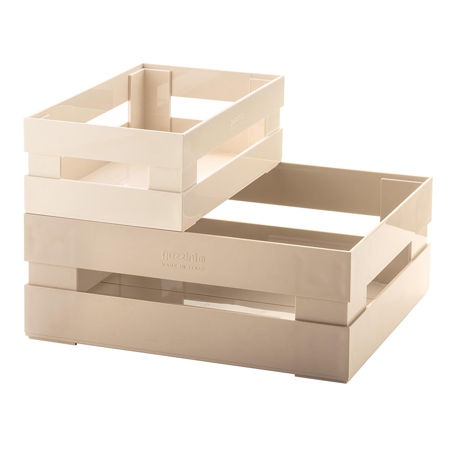 Ящик для хранения пластиковый 30 см бежевый Tidy&Store GUZZINI  00-3871105 Бежевый  - Вид №6