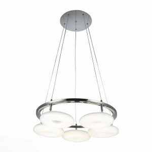 Подвесная светодиодная люстра ST Luce SL903.103.05 ST LUCE ДИЗАЙНЕРСКИЕ 058040 Белый