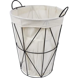 Корзина для белья Sensea Metal 60 л цвет черный 82857026 STLM-2155395