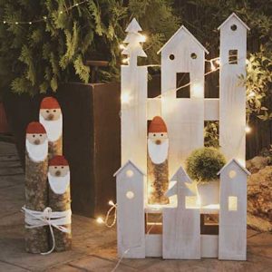 NS506 Деревянная деревня Dekoraniaevents Navidad