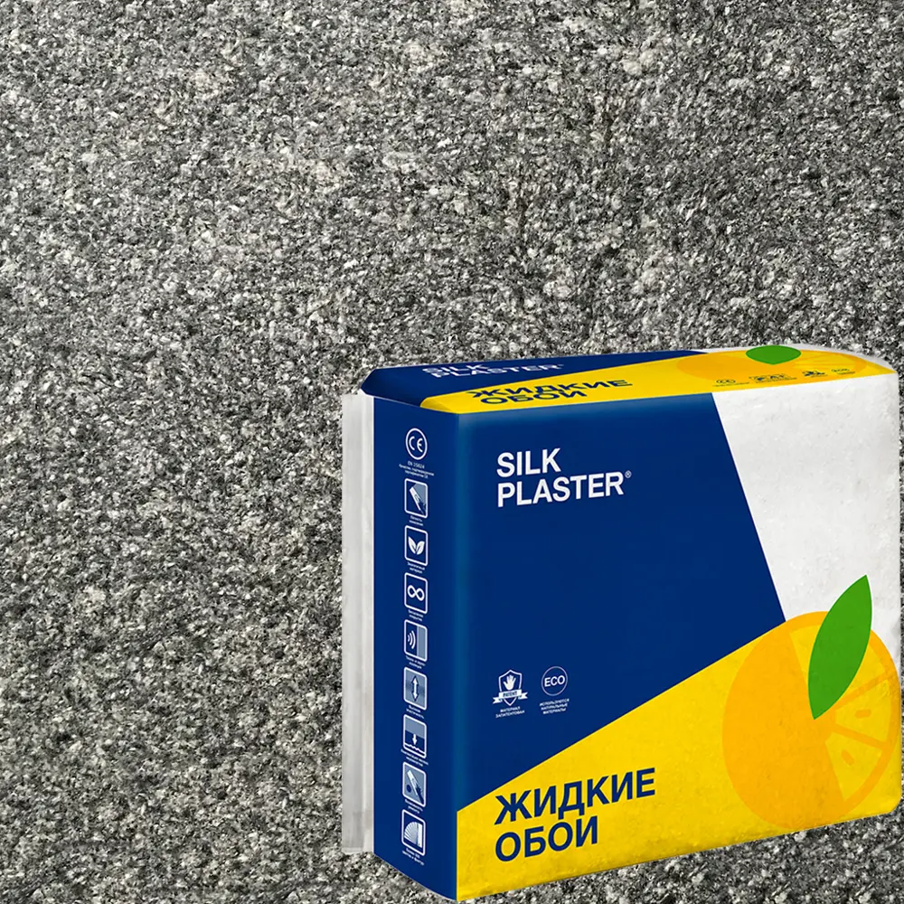 Жидкие обои Silk Plaster Absolute А253 1.4 кг цвет темно-серый 82736048 STLM-2086908 