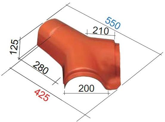 First Corporation Трехсторонний коньк терракотового цвета Cover-life sun-id-1463517 - Вид №1