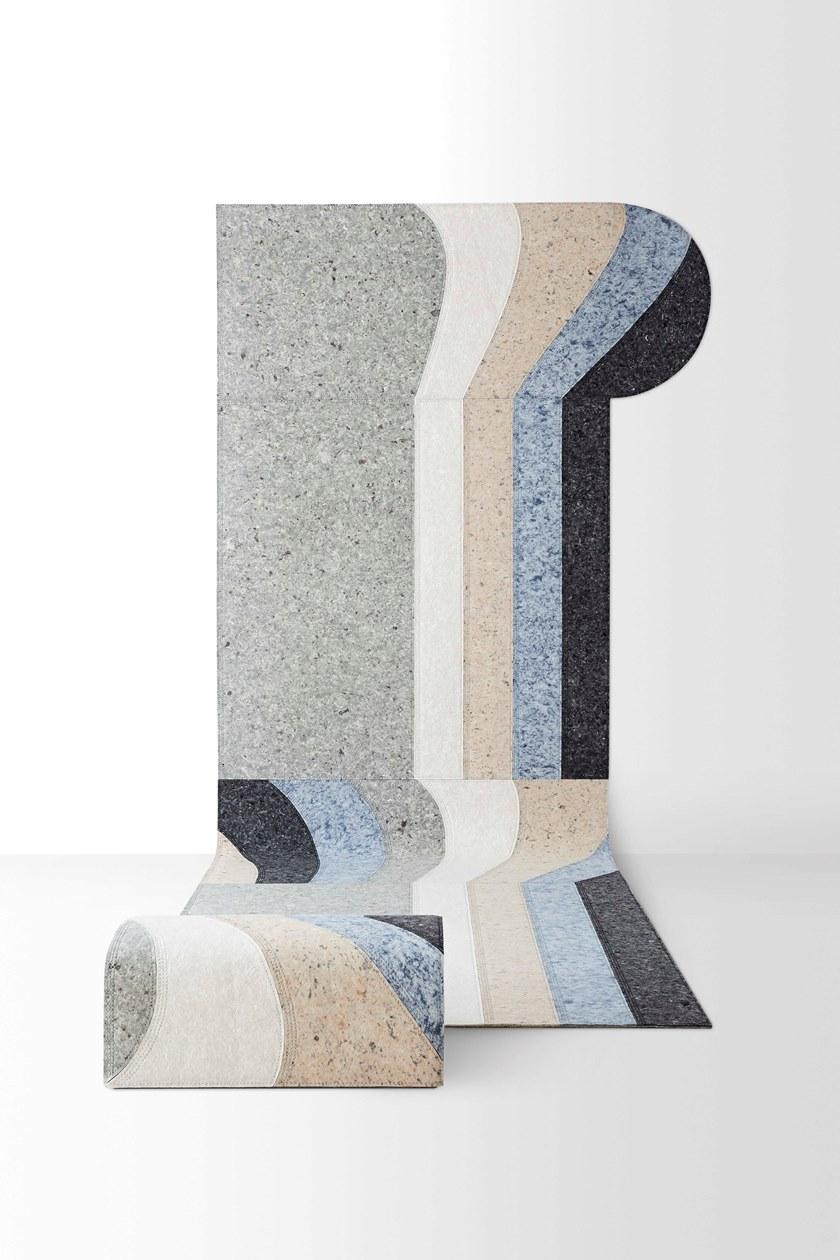 GAN Прямоугольный коврик ручной работы из синтетического волокна Nuances sun-id-1427602 - Вид №9