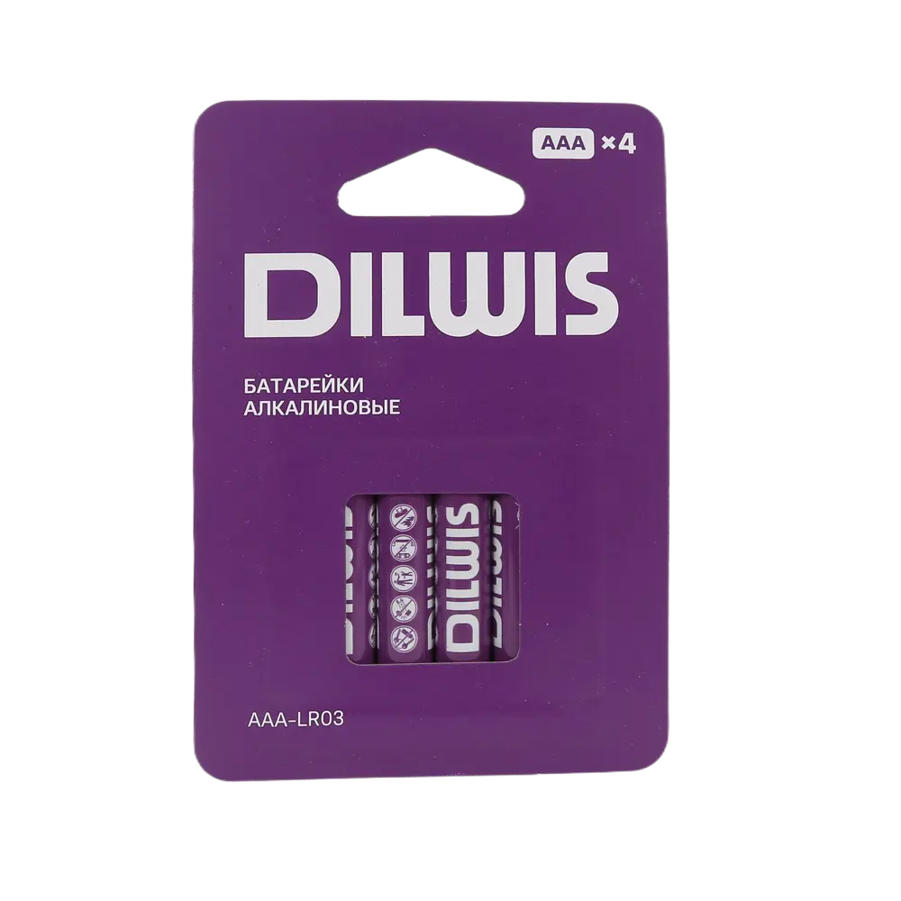 Батарейка алкалиновая DILWIS LR03 AAA 4 шт STLM-2061066