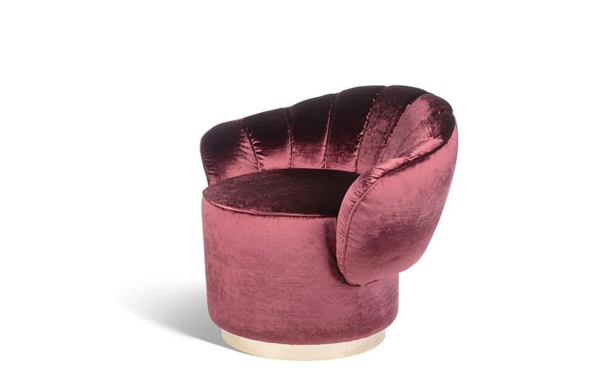 VGnewtrend Бархатное кресло с подлокотниками  7542592.34  - Вид №2