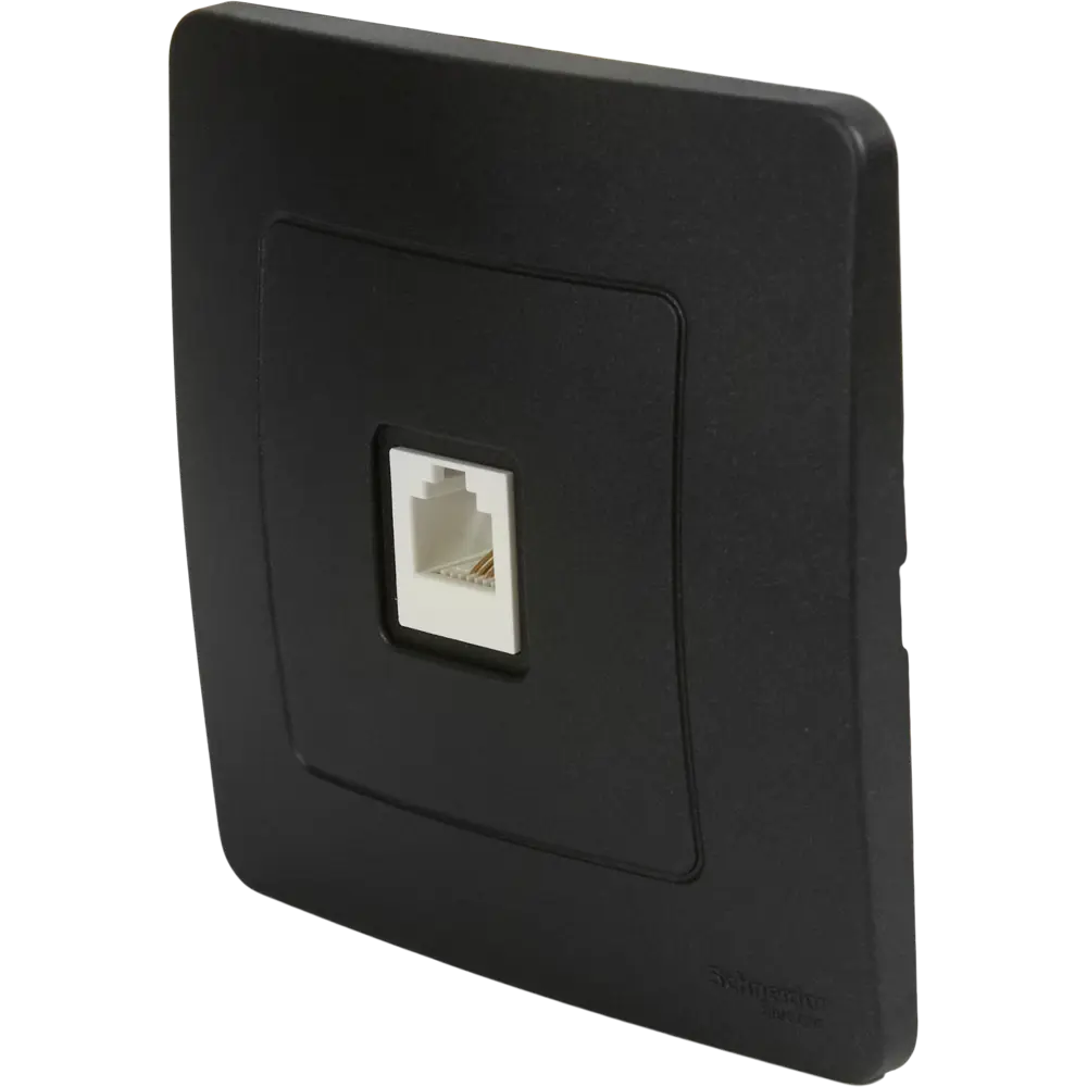Телефонная розетка встраиваемая Systeme Electric Blanca RJ11 цвет антрацит 86728839 STLM-2050380 - Вид №1