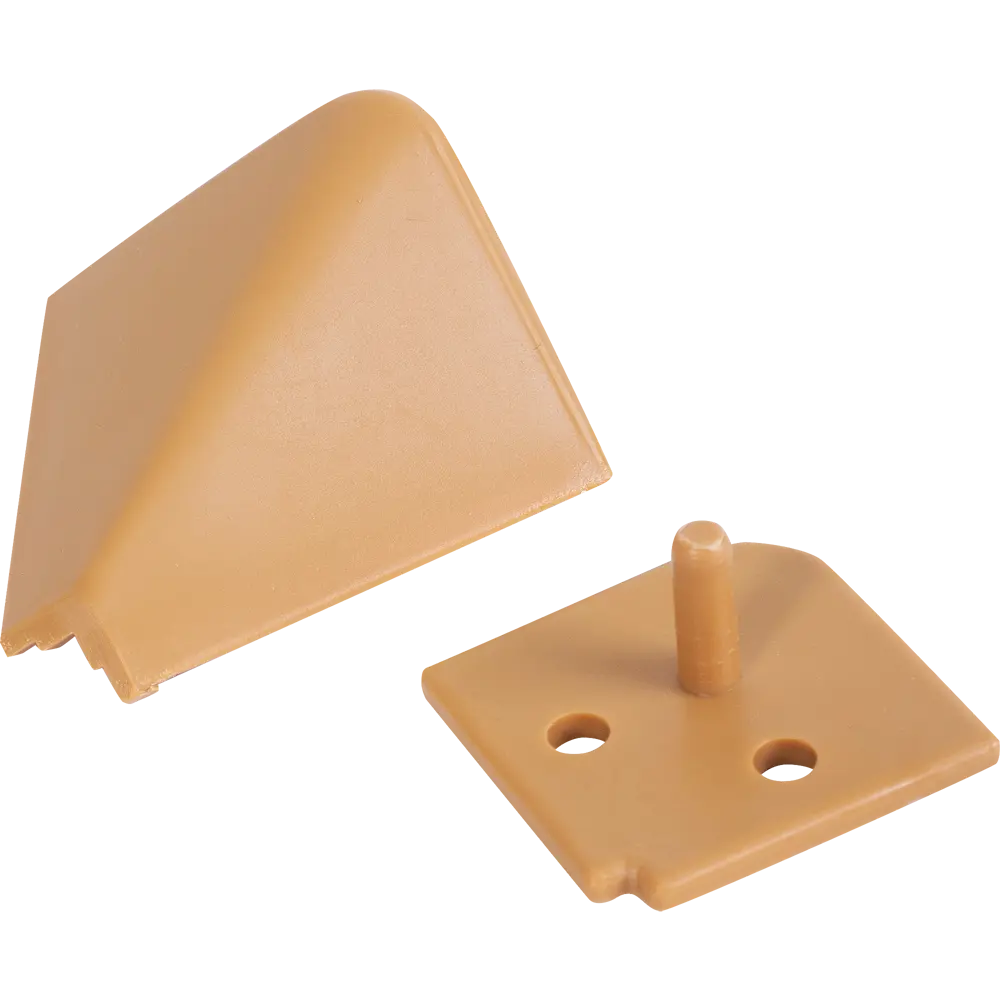 Заглушки к плинтусу ПВХ цвет бежевый 6 шт Santreyd STLM-2014814 - Вид №1