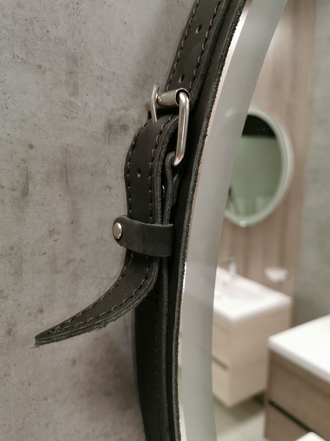 Зеркало с подсветкой ART&MAX Milan AM-Mil-650-DS-F-Nero  - Вид №3