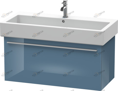 XL604504747 Тумбочка подвесная X-Large #XL6045 750 x 443 мм Каменно-синий глянцевый лак Duravit