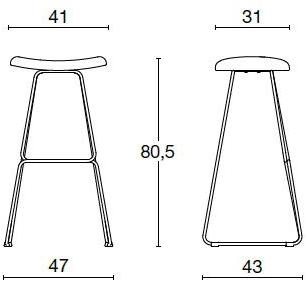 Diemme Стул из стали с интегрированной подушкой sun-id-1406267 - Вид №8