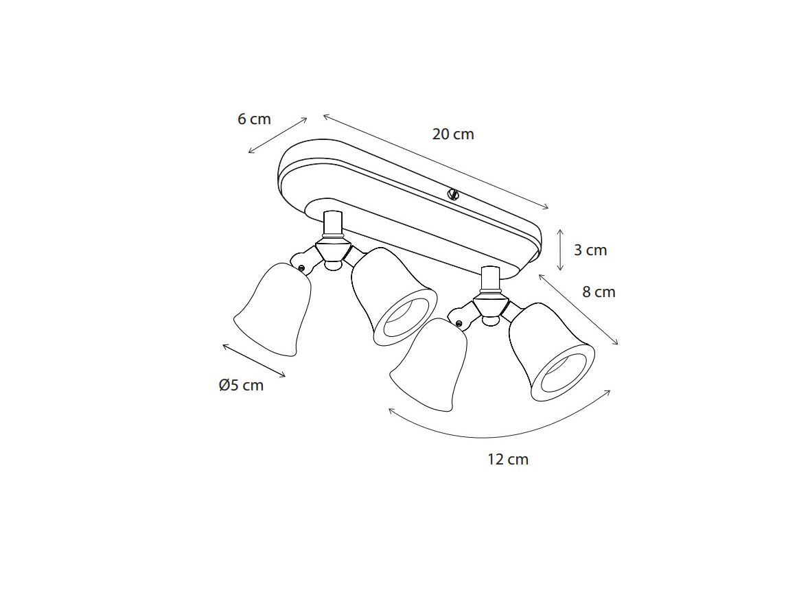 Латунь регулируемый светодиодный потолочный светильник Authentage Lighting FLEURE TWIN ON ROUNDED PROFILE ARCH-00005791
