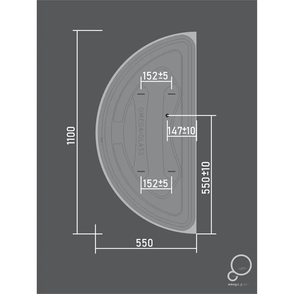 Зеркало для ванной Ориент с подсветкой 55x110 см цвет серебро Santreyd STLM-2165157 - Вид №6