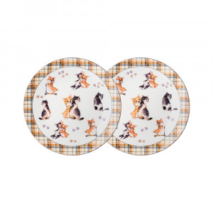 415-2182 Посуда фарфоровая Набор закусочных тарелок "OWLS PARTY" 2 ШТ Lefard