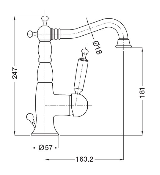 19094 Смеситель Migliore Oxford - Вид №1