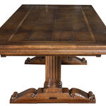 HT306 Стол Pemberley с шевронными листьями ijlbrown  - Вид №6