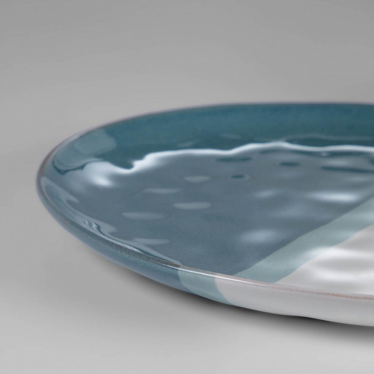 Тарелка керамическая столовая синяя Nelba от La Forma LA FORMA NELBA 00-3865112 Синий  - Вид №1