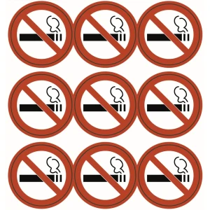 Набор наклеек "Не курить"