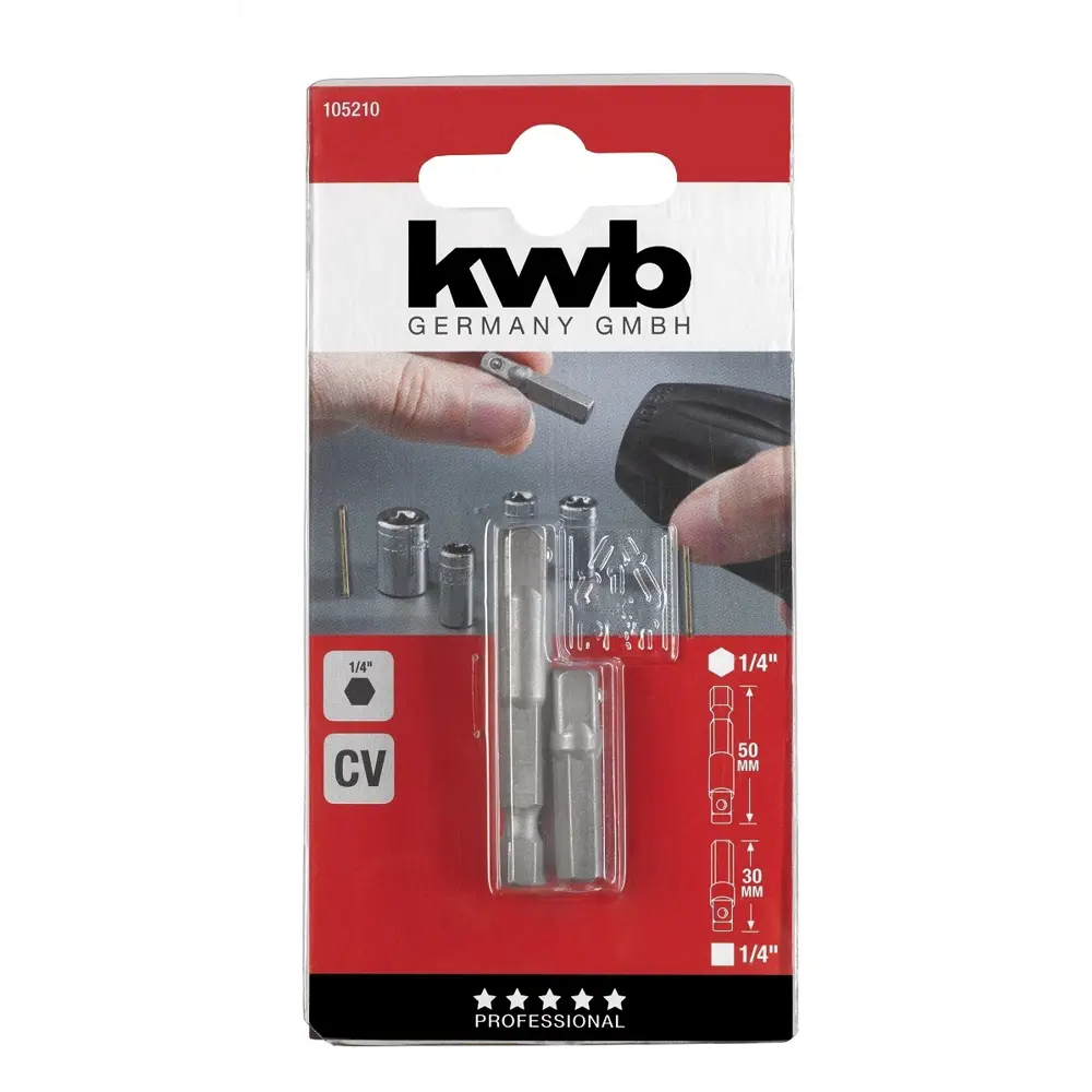 Набор переходников для торцевых головок KWB 105210, 2 шт STLM-2117699 - Вид №1