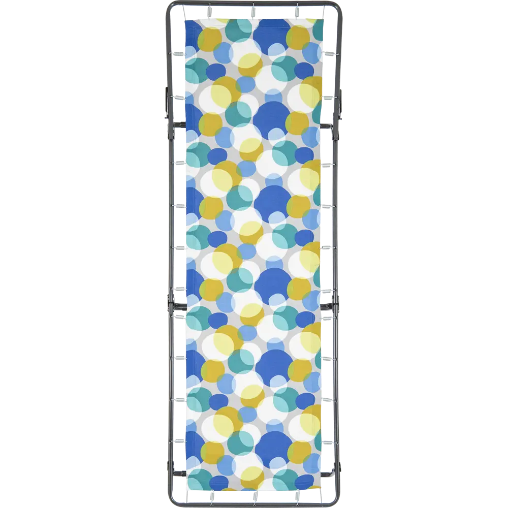 Кровать садовая Милана раскладная 65x24x192 см сталь черный Santreyd STLM-2207815 - Вид №3
