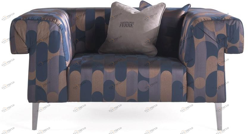 Кресло из ткани с подлокотниками Soho Soh.221.a Santreyd