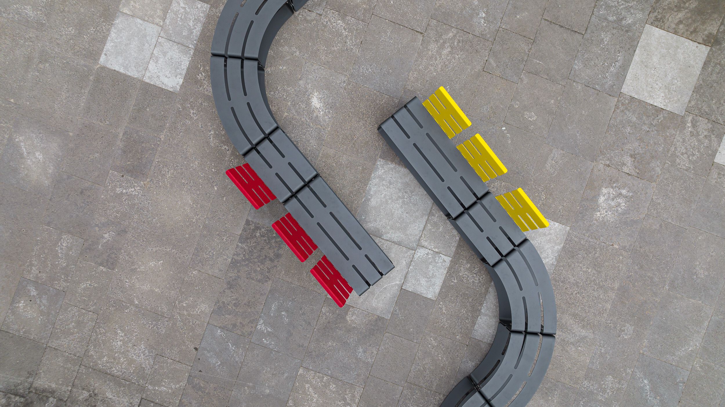 Модульная изогнутая скамья из нержавеющей стали BENKERT BANKE LINESCA ARCH-00096988 - Вид №5