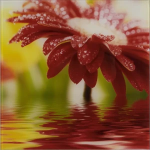 Картина на стекле 30x30 см Red flower 27737524 15247823 STLM-2133092