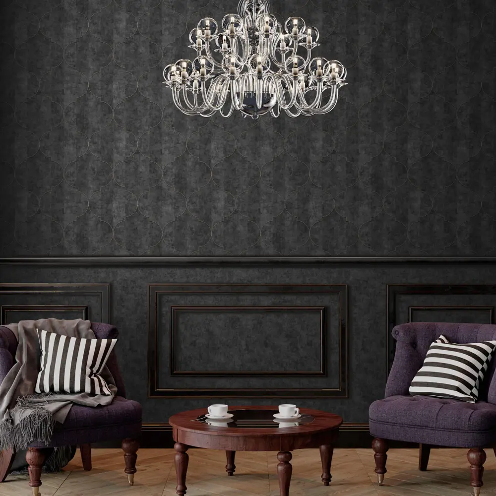 Обои флизелиновые Erismann Bogema темно-серые 1.06 м ЭР60614-06 STLM-2190608 - Вид №5