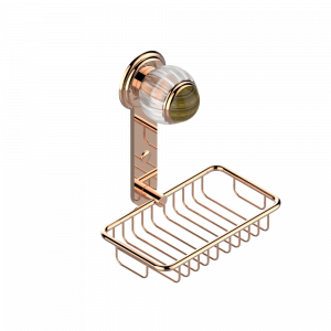 A8R-620 Мыльница-сетка с фланцем 160 x 95 мм Thg-paris Vogue тигровый глаз Розовое золото