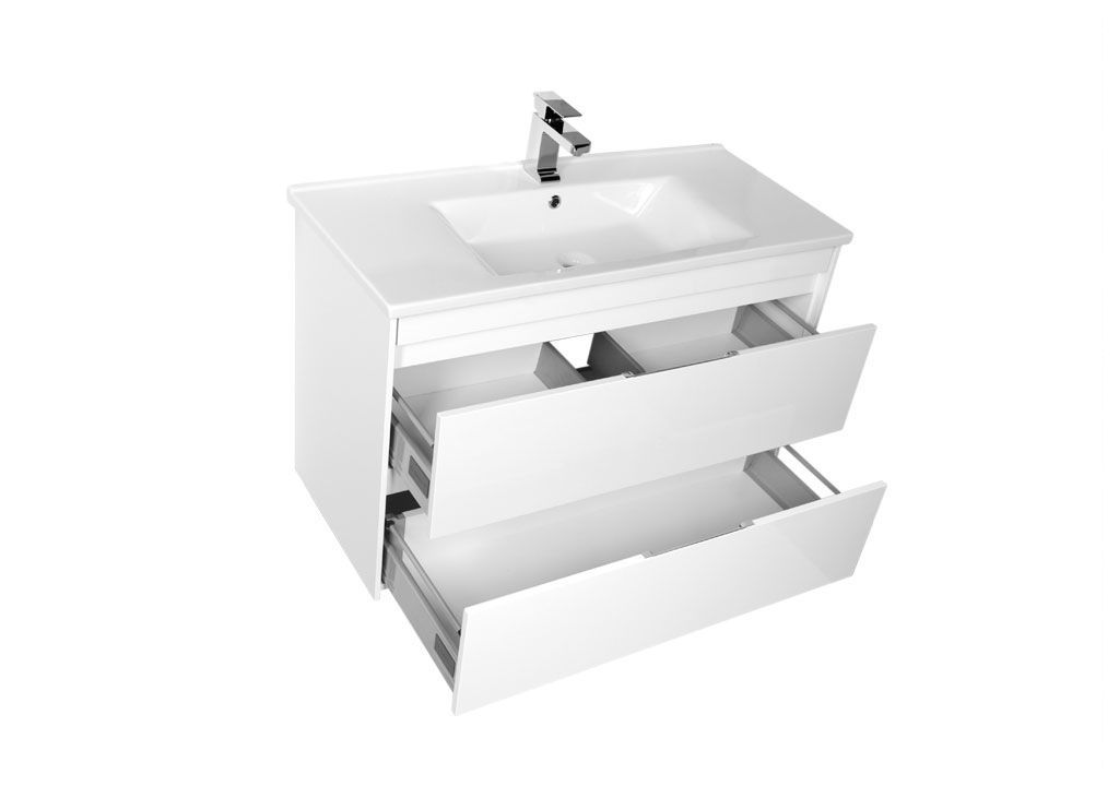 Тумба с раковиной Aquanet Тулон 100 белый 0018339600182321 - Вид №3