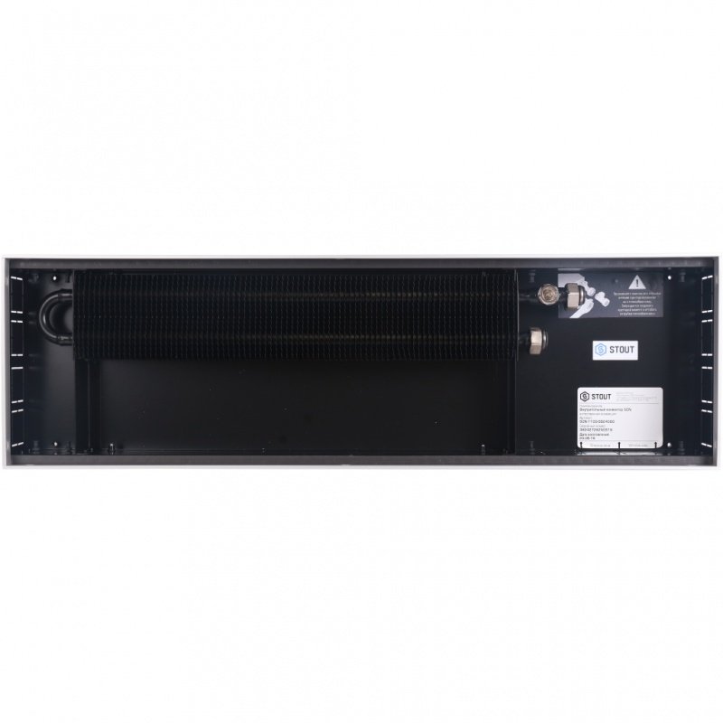 Конвектор внутрипольный STOUT SCN 110.240.1200 (Решётка роликовая, анодированный алюминий) SCN11001124120 - Вид №3