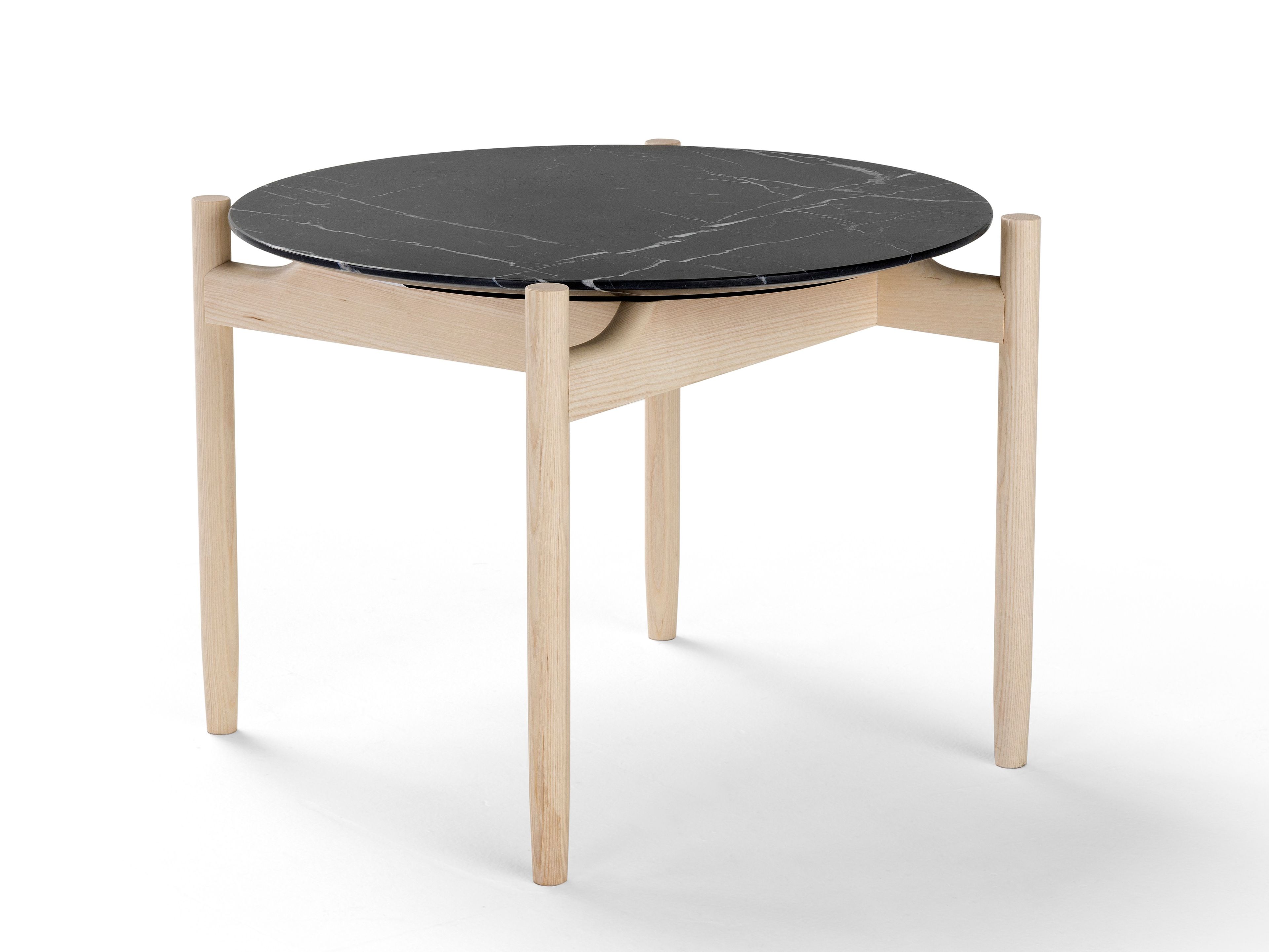 Круглый журнальный столик с мраморной или деревянной столешницей Amura ARCH-00006860 - Вид №6