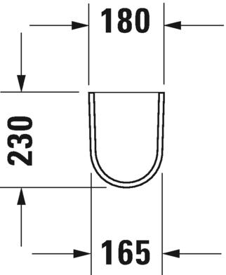 0858260000 Полупьедестал для раковины овальная Duravit Darling New - Вид №2