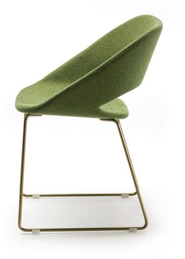 arrmet Санный стул с обивкой из ткани Kabira sun-id-1477607 - Вид №3