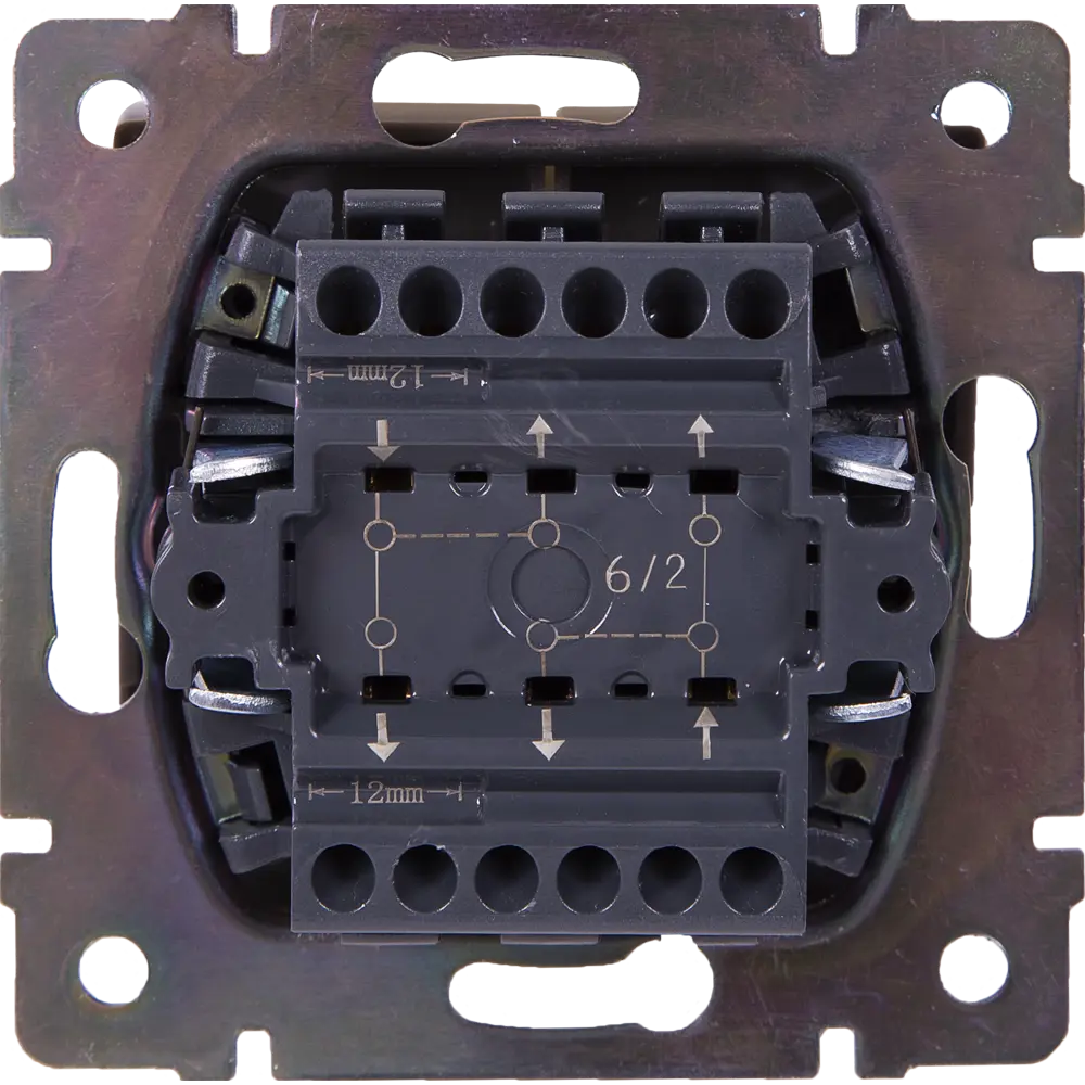 Выключатель проходной встраиваемый Werkel 2 клавиши, цвет серо-коричневый Встраиваемые механизмы STLM-2206711 - Вид №3
