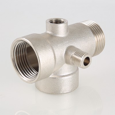 VTr.600.N.06080 Пятиходовой соединитель для насоса Valtec 1" х 80 мм  - Вид №10