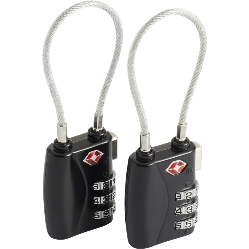 Замок багажный кодовый Standers гибкий, 30 мм, цинк/сталь, 2 шт STLM-2126865 - Вид №1