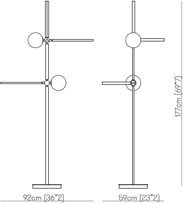 VeniceM Торшер Led из латуни с диммером sun-id-1441945 - Вид №6