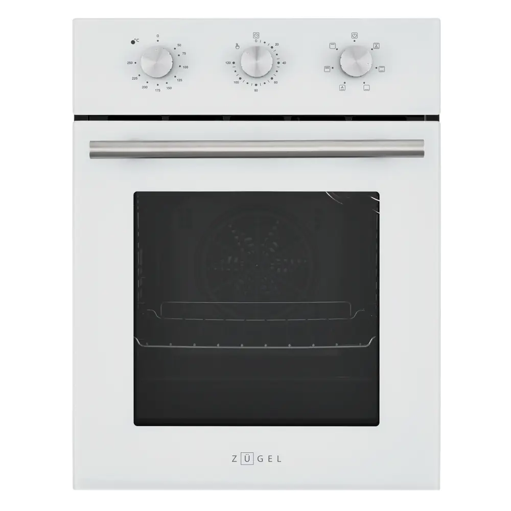 Встраиваемый духовой шкаф Zugel ZOE604W 45x59.5x60 см конвекция цвет белый STLM-2110129