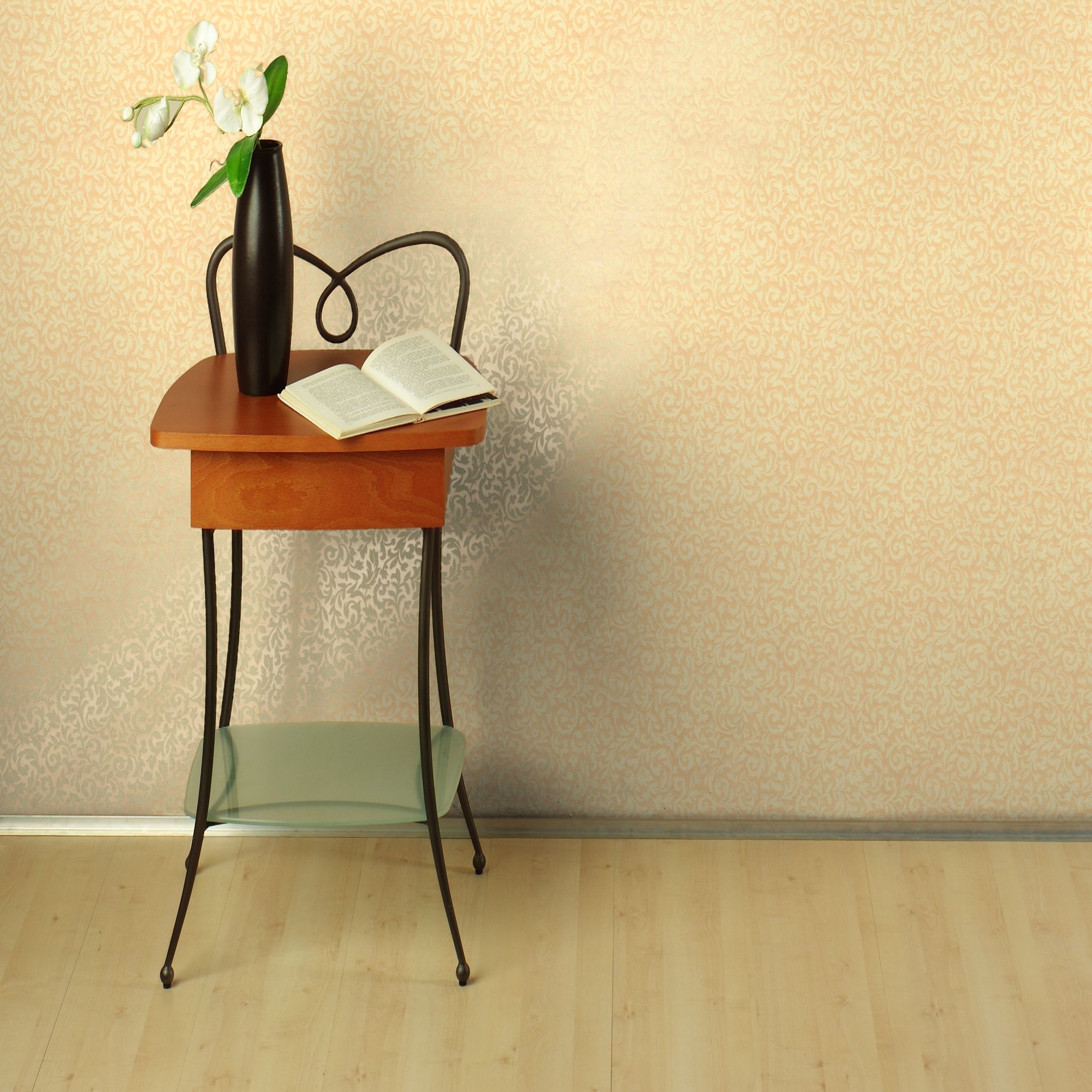 12769212 Обои бумажные жёлтые 0.53 м 23-42 Д15 Соблазн Santreyd  - Вид №2